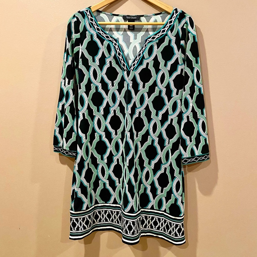 WhBm Black and Green tunic!